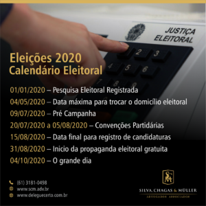 Read more about the article Eleições 2020 – Calendário Eleitoral