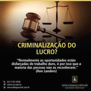 Read more about the article CRIMINALIZAÇÃO DO LUCRO?
